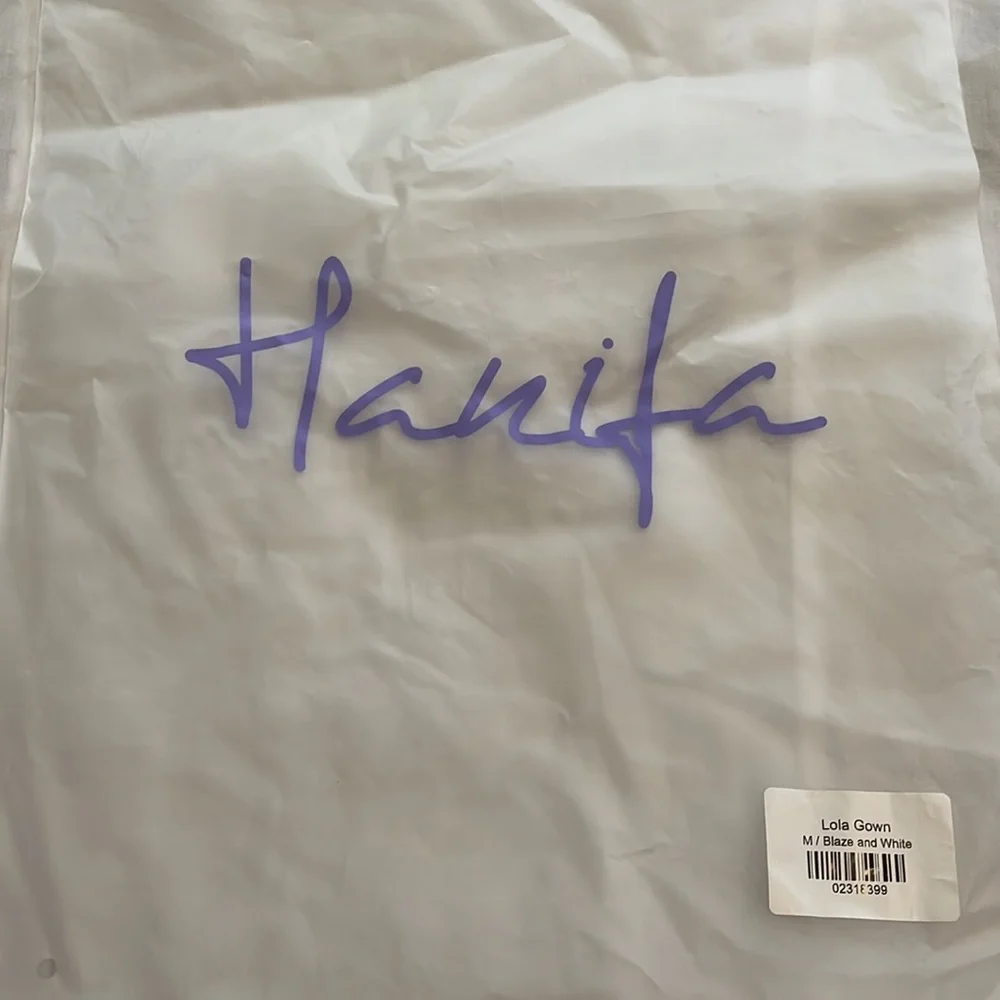 Hanifa Orange and White Maxi Dress - Picture 3 of 6